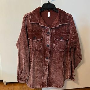 Corduroy Rust color Shacket, S
